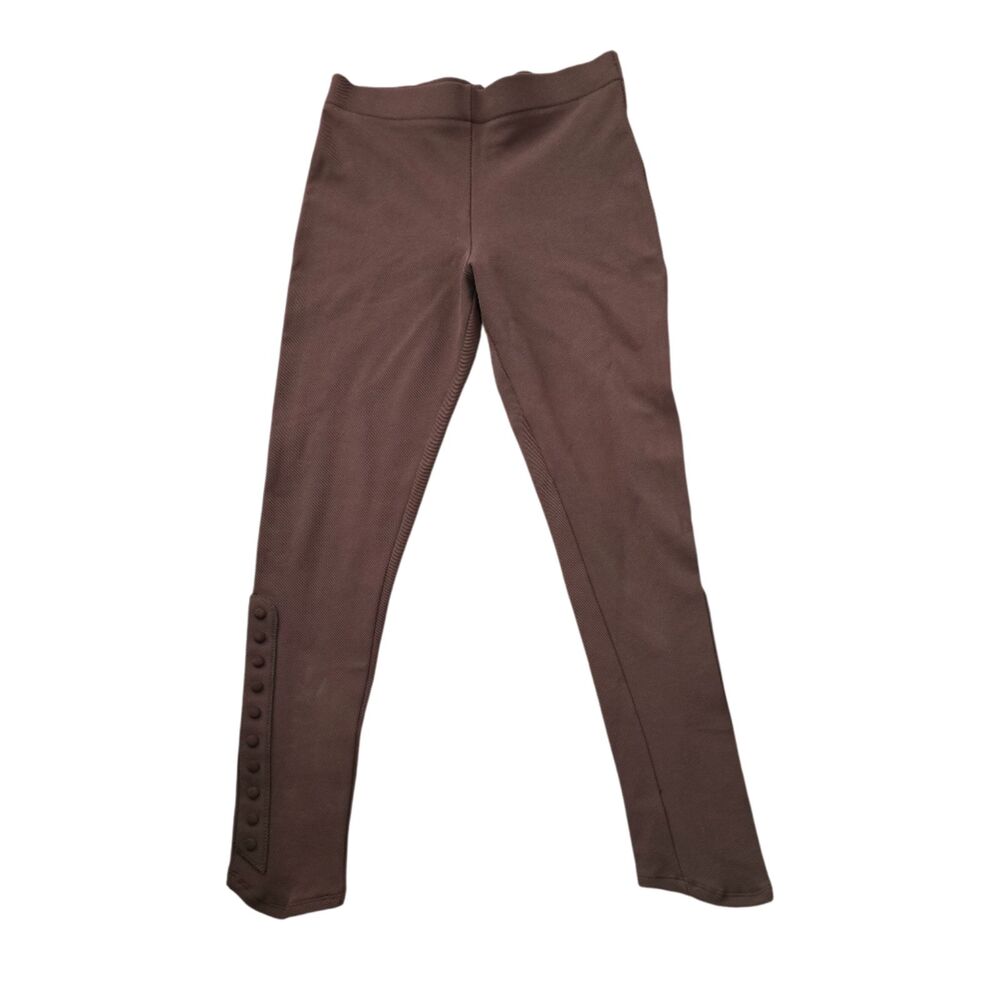 Equestrian Designs Riding Pants Brown Stretch Breeches Leggings USA Women Large